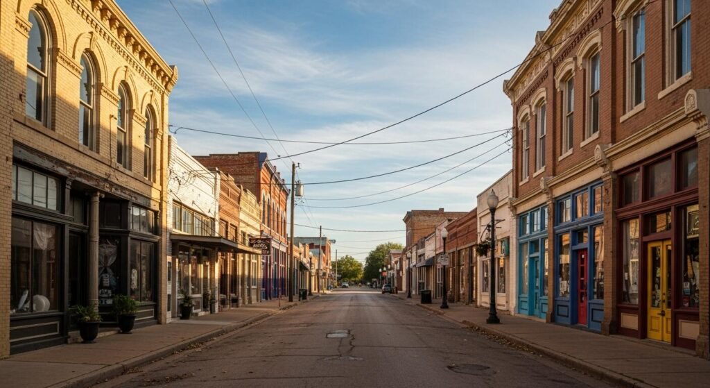 Denton Texas food street